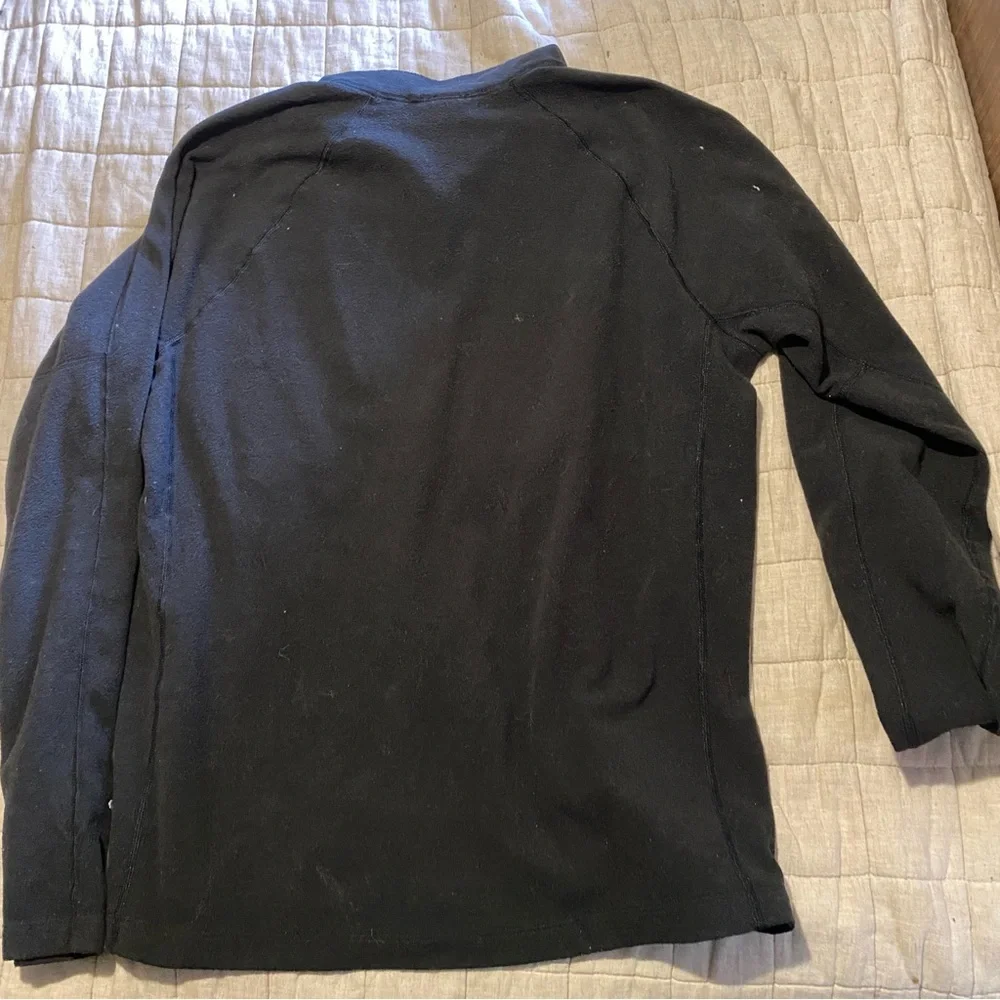 THE NORTH FACE TNF black lightweight 1/2 zip pullover fleece L flash dry…